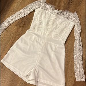 Off the shoulder romper
